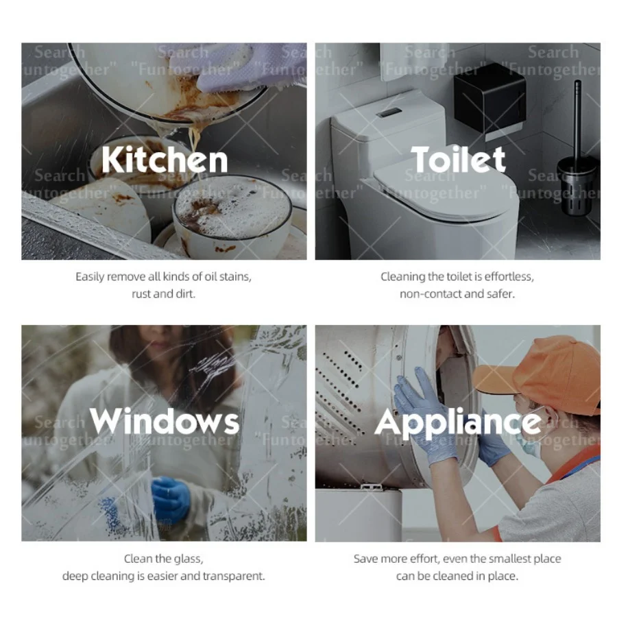 فرشاة تنظيف كهربائية ثلاثة في واحد مقاومة للماء، تستخدم للتنظيف العميق للحمامات والمطابخ والنوافذ وما إلى ذلك