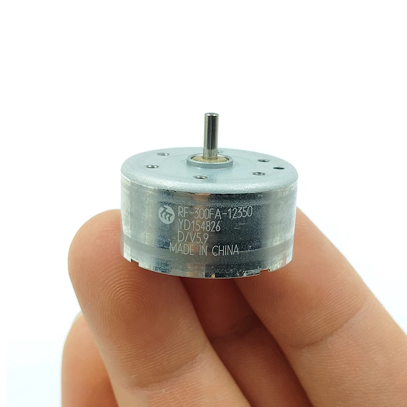 Mabuchi RF-300FA-12350 Mini 300 Motor DC 3V 3.7V 5V 5.9V 7400RPM Micro 24mm Round Spindle Motor DIY Hobby Toy Fan Solar Power