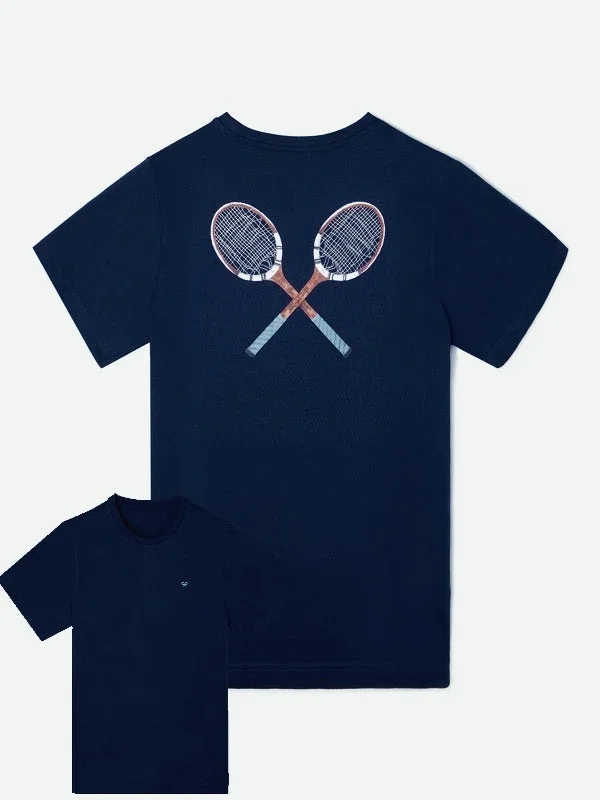 Camiseta de Algodón de la Temporada de Tenis Silbon Verano 2025, Camiseta Clásica con Estampado de Algodón para Hombre y Mujer, Cuello Redondo, Manga Corta, Unisex