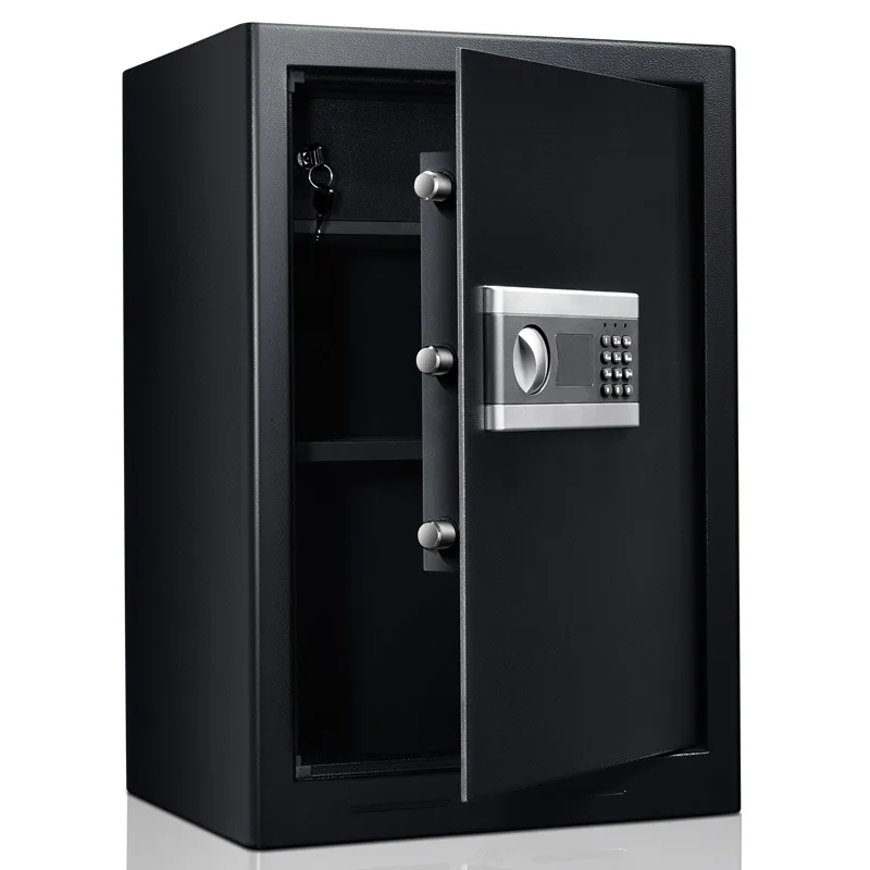 Digital Steel Safe Box 60CM Height with Electronic Password Lock Office Black Champagne Safe Lockers