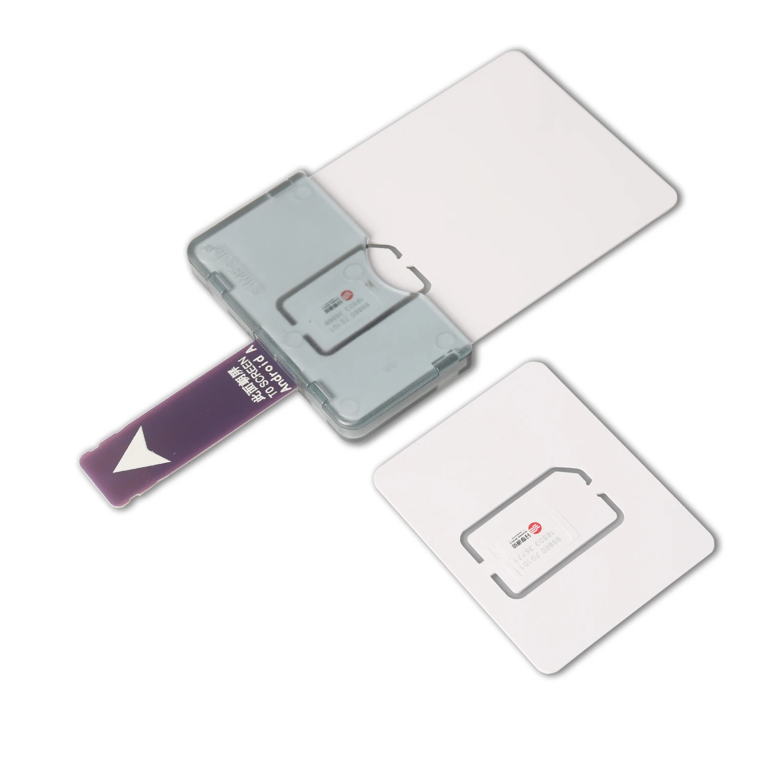 Slot para cartão adaptador de cartão sim leitor de cartão (para telefone android) mini im nano cartão sim leitor multi-cartão grande capacidade