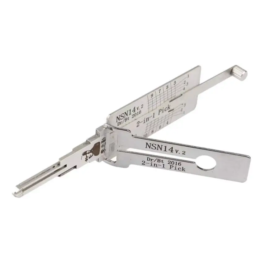 Lishi 2-In-1 LOCKSMITH TOOL NSN14 FOR Chevrolet City Express 2015 - 2017 FOR Infiniti EX35 2008 - 2013 /EX37 2013