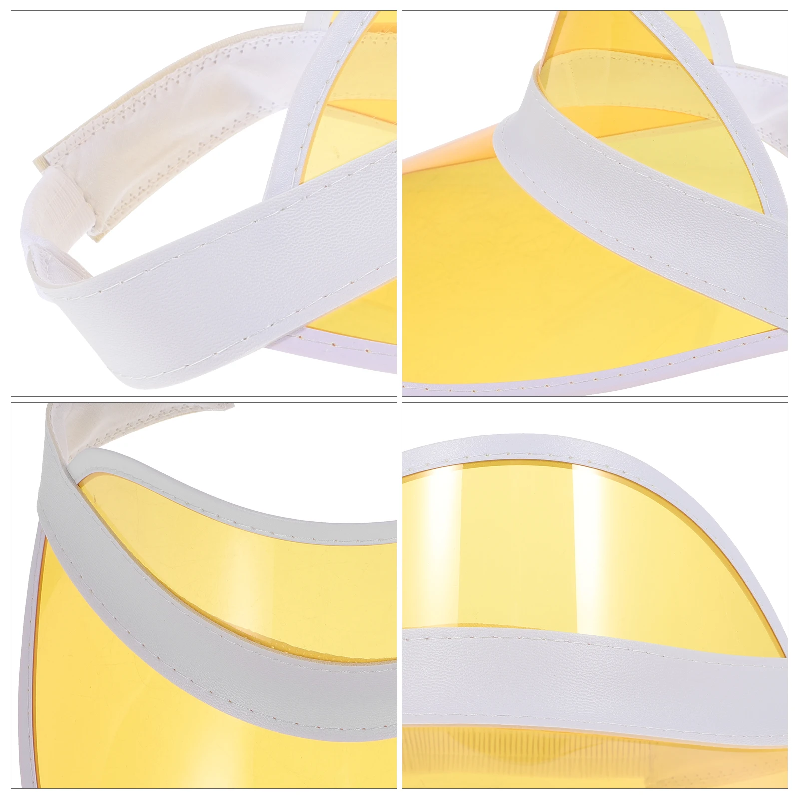 

Hats Sun Visor Shield Protection Sport Travel Multifunction Outdoor Sunshade Yellow Plastic Women's