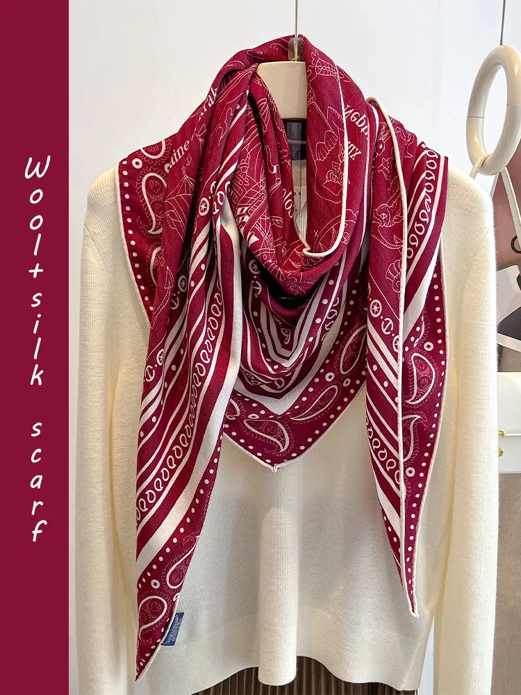 red-silk-scarf-women's-summer-thin-wool-acrylic-large-air-conditioning-shawl-shoulder-neck-protector-mom-style-scarf