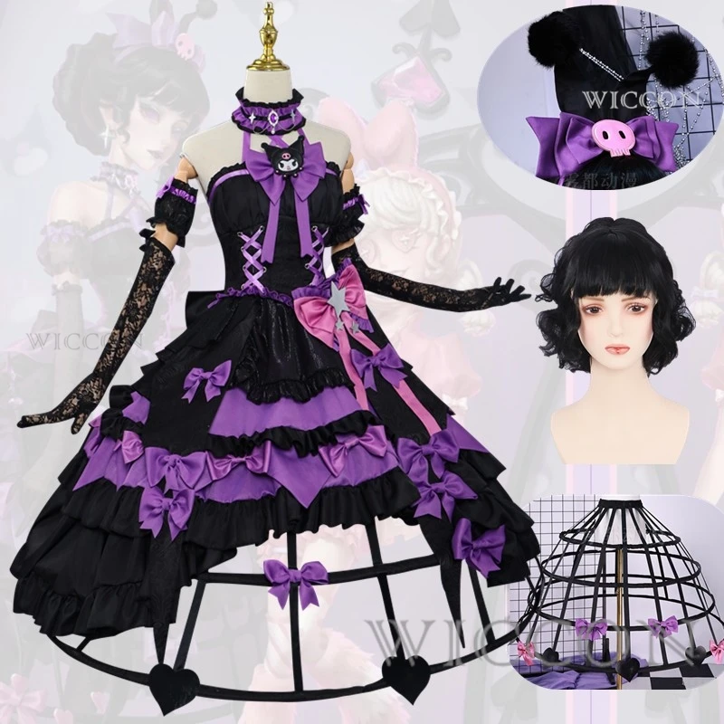 Bloody Queen  Cosplay Costume Identity V Cosplay Costume Black Lolita Gothic Long Dress Full Set Wig Halloween Xmas