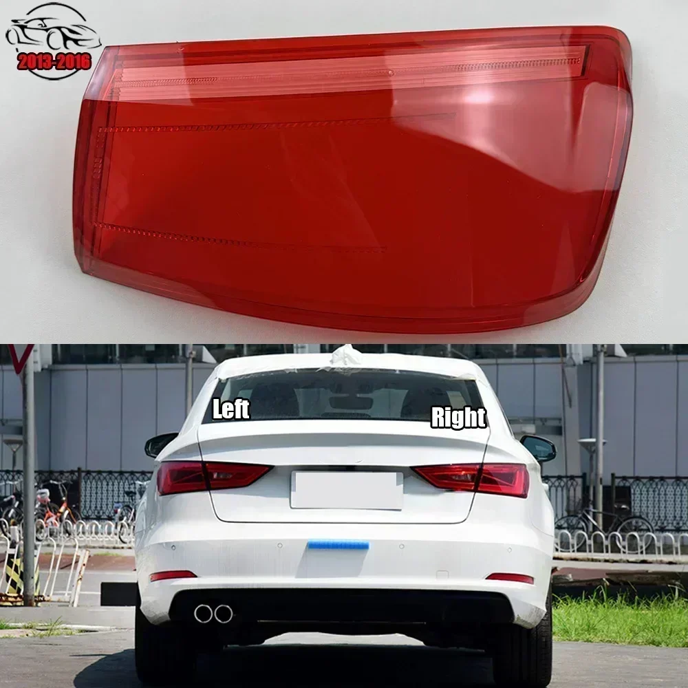 

For Audi A3 Limousine Sedan High 2013-2016 Car Rear Taillight Shell Brake Lights Shell Replace Auto Rear Shell Cover Lampshade
