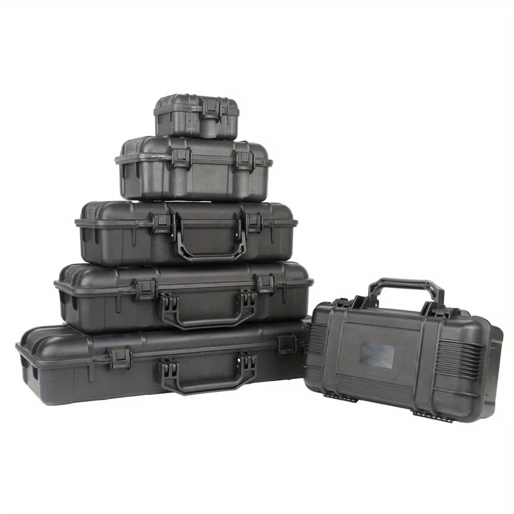 Wasserdichter Hartschalen-Werkzeugkoffer, Organizer, Aufbewahrungsbox, Kamera, Fotografie, Sehenswürdigkeiten, Sicherheitsschutz, Instrumenten-Werkzeugkasten mit Schwamm – Detail 2