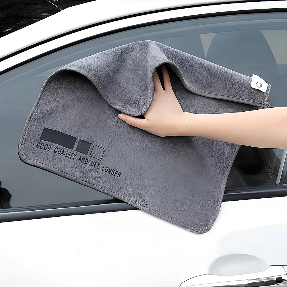 Car Wash High-end Towel Microfiber Cleaning Cloth Drying Curling Care Details 30CM*30CM/30CM*60CM Auto Clean Tools Double-sided