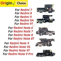 Bottom Dock USB Charging Board Connector Charger Port Flex Cable For Xiaomi Redmi Note 6 7 8 9 7A 9A 9T 8T 9S Pro Plus 4G 5G