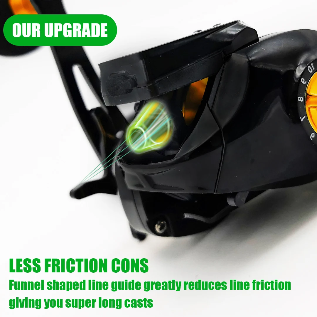 بكرة صيد إلكترونية جديدة ذات شاشة كبيرة، عالية السرعة 7.2:1، 10 كجم للمياه المالحة وبكرة مقاومة للماء والمياه العذبة #3