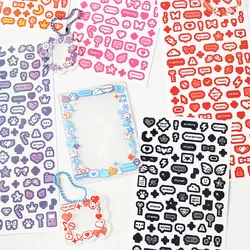 ShuuO 1Pc 6Pcs Cute Cartoon Stickers Toploader Decor Korean Style DIY Laptop Stickers Cute Deco Sticker Korean Stationery