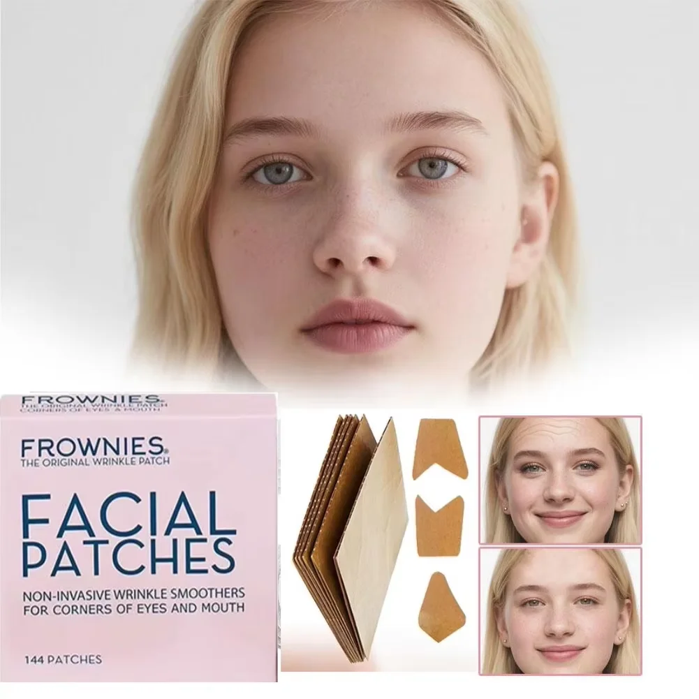 FROWNIES الوجه المضادة للتجاعيد الوجه ملصق للنساء الجبين رفع الشريط رفع المضادة للتجاعيد بقع ل C على شكل Frownies بقع
