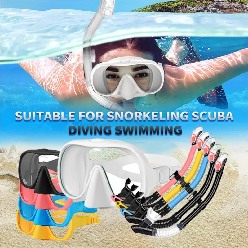 High Performance Snorkel Tube Professional Diving Mask Freediving Breathing Mouthpiece For Technical Diving Beach Vacation