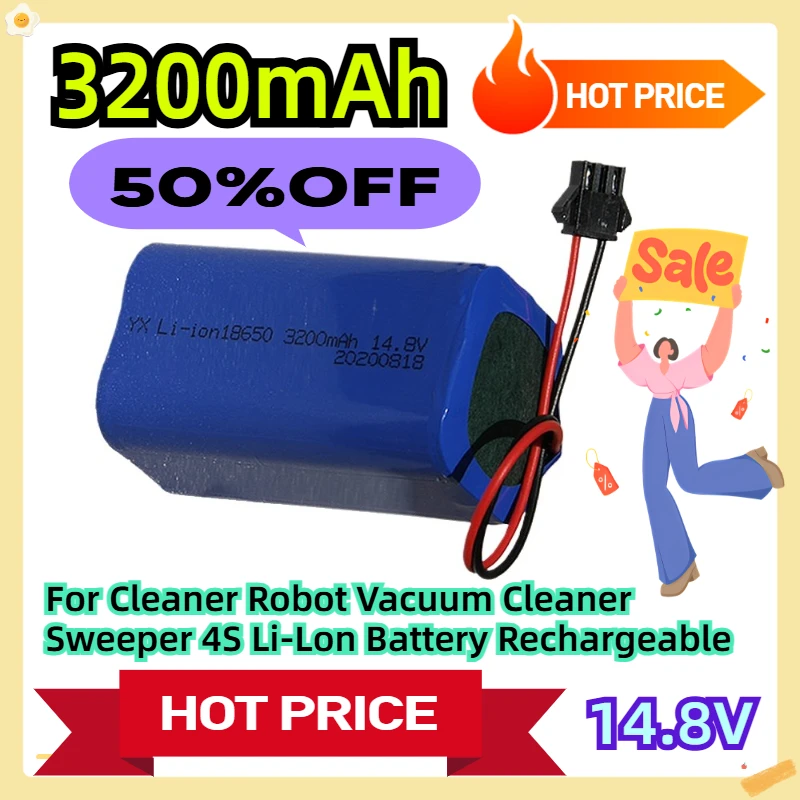 

For Cleaner Robot Vacuum Cleaner Sweeper 4S 14.8V Li-Lon Battery Rechargeable