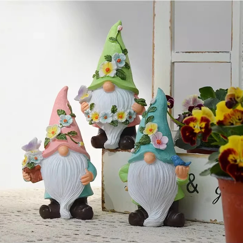 

American Gandalf Decoration Garden Elf Living Room Balcony Creative Resin Crafts Ornament Garden Courtyard Landscape Decoration