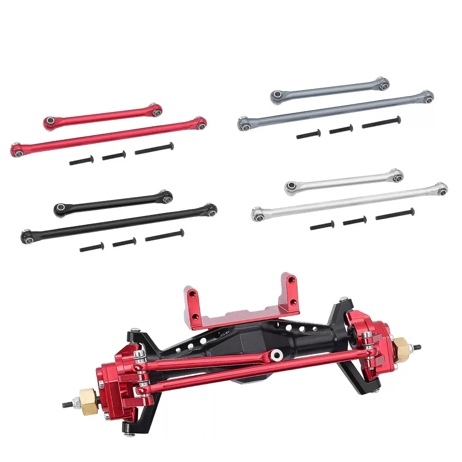 

Aluminium Front Steering Linkage Tie Rod Set For 1/18 Axial Capra UTB18 AXI01002 RC Car Upgrade Parts