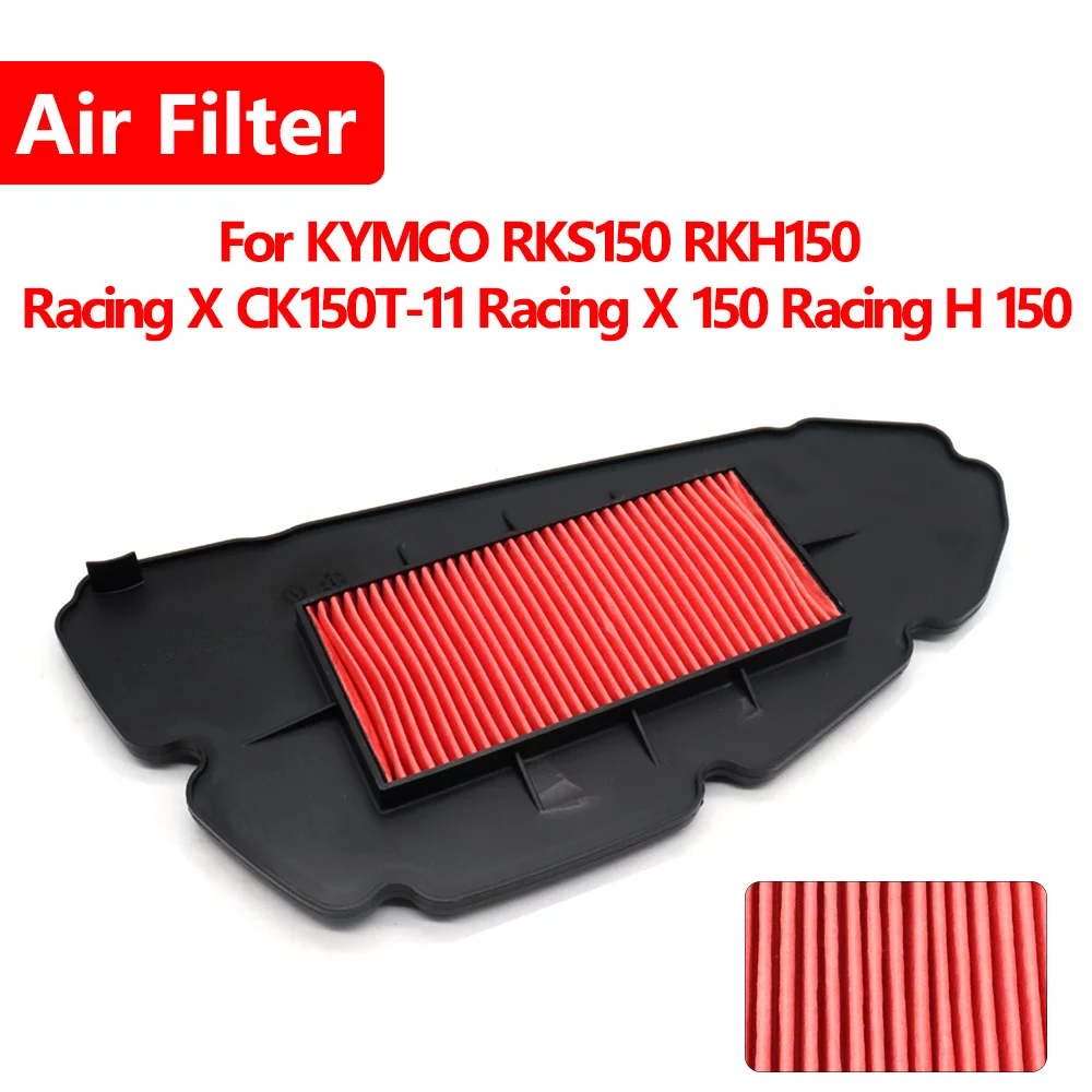 

For KYMCO RKS150 RKH150 Racing X CK150T 11 Racing X H 150 Motorcycle Parts Air Filter Intake Cleaner System Parts Elements