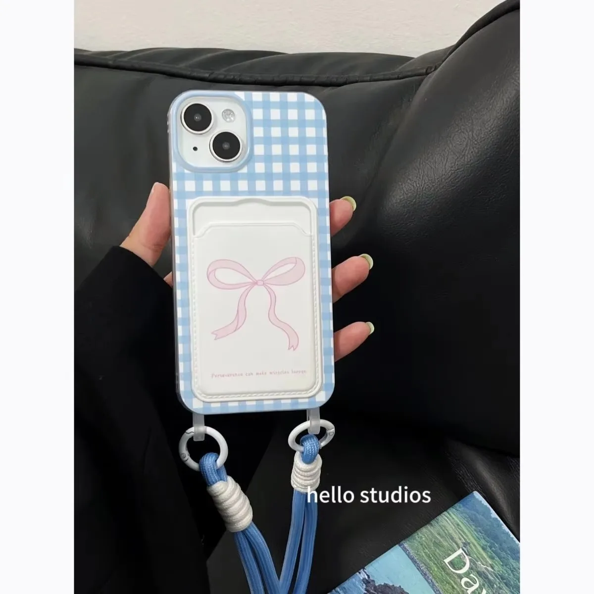 Light Blue Bow Phone Case For Samsung Galaxy S24 S23 Ultra  S21FE S23FE S20FE S24FE Plus Soft Silicone Cover