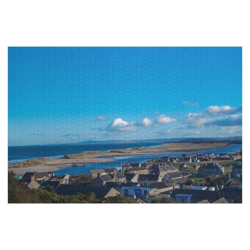 Lossiemouth East Beach, Moray, Scotland Jigsaw Puzzle Name Wooden Toy Iq Puzzle