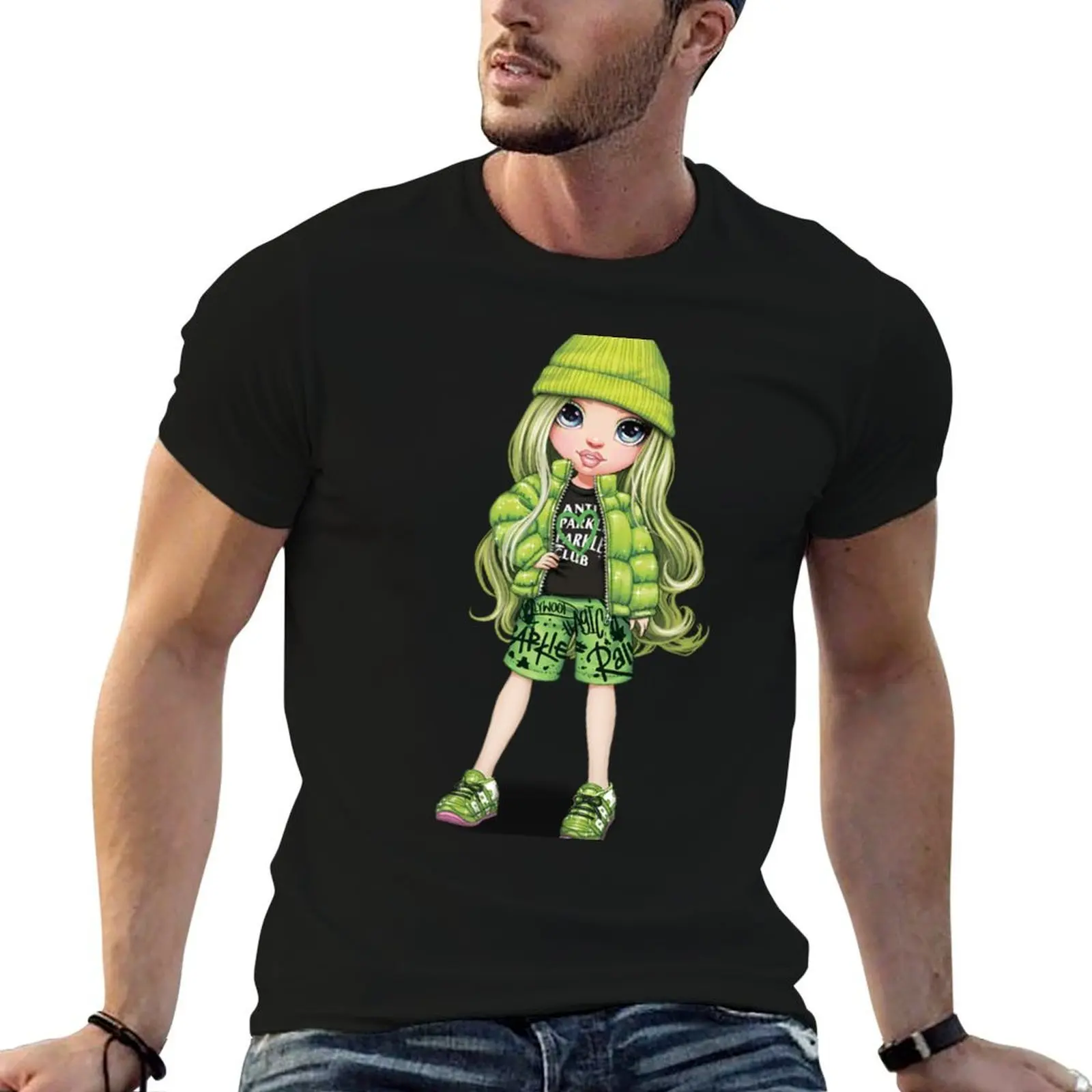 

Rainbow High Jade Hunter T-Shirt mens graphic t shirts cotton t shirt man T-Shirt