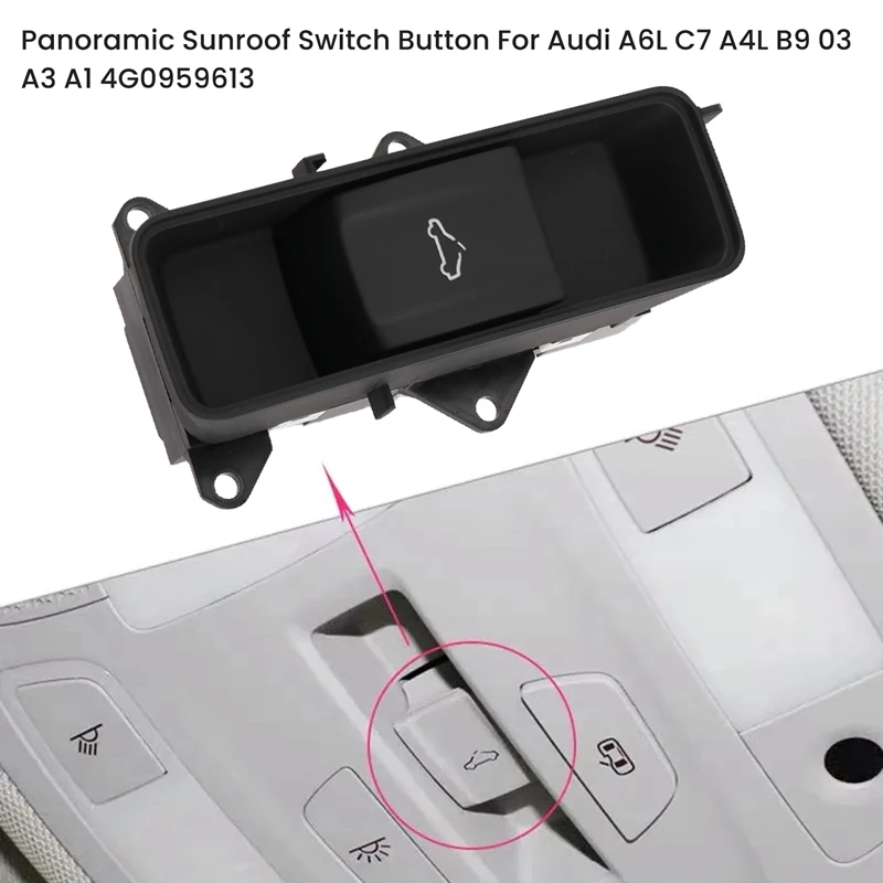 4G0959613 Panoramic Sunroof Switch Button Potentiometer For  A6L C7 A4L B9 Q3 A3 A1