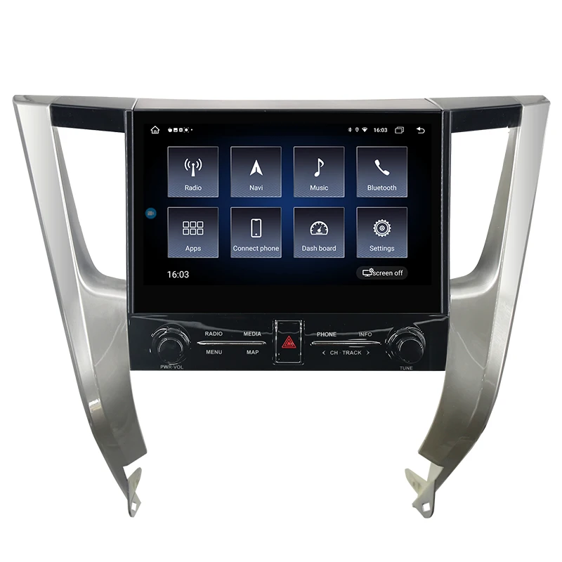 

10.5 Inch HD Car Stereo GPS Navigation Screen for Toyota Alphard 30 Series 2015-2021 Android Auto CarPlay Bluetooth Music WiFi