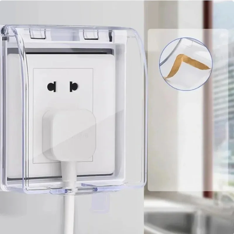 

1-10PCS Universal 86 Type Waterproof Wall Socket Cover SwitchPlate Protector Electrical Outlet Box for Home Bathroom Kitchen Use