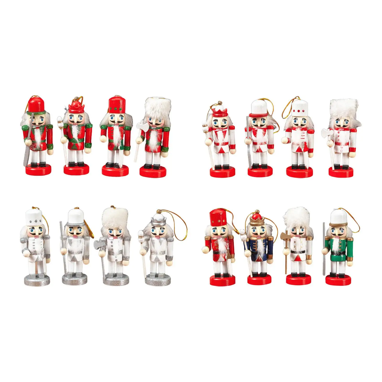 Christmas Nutcracker Christmas Tree Ornament for Desktop Festival Weddings