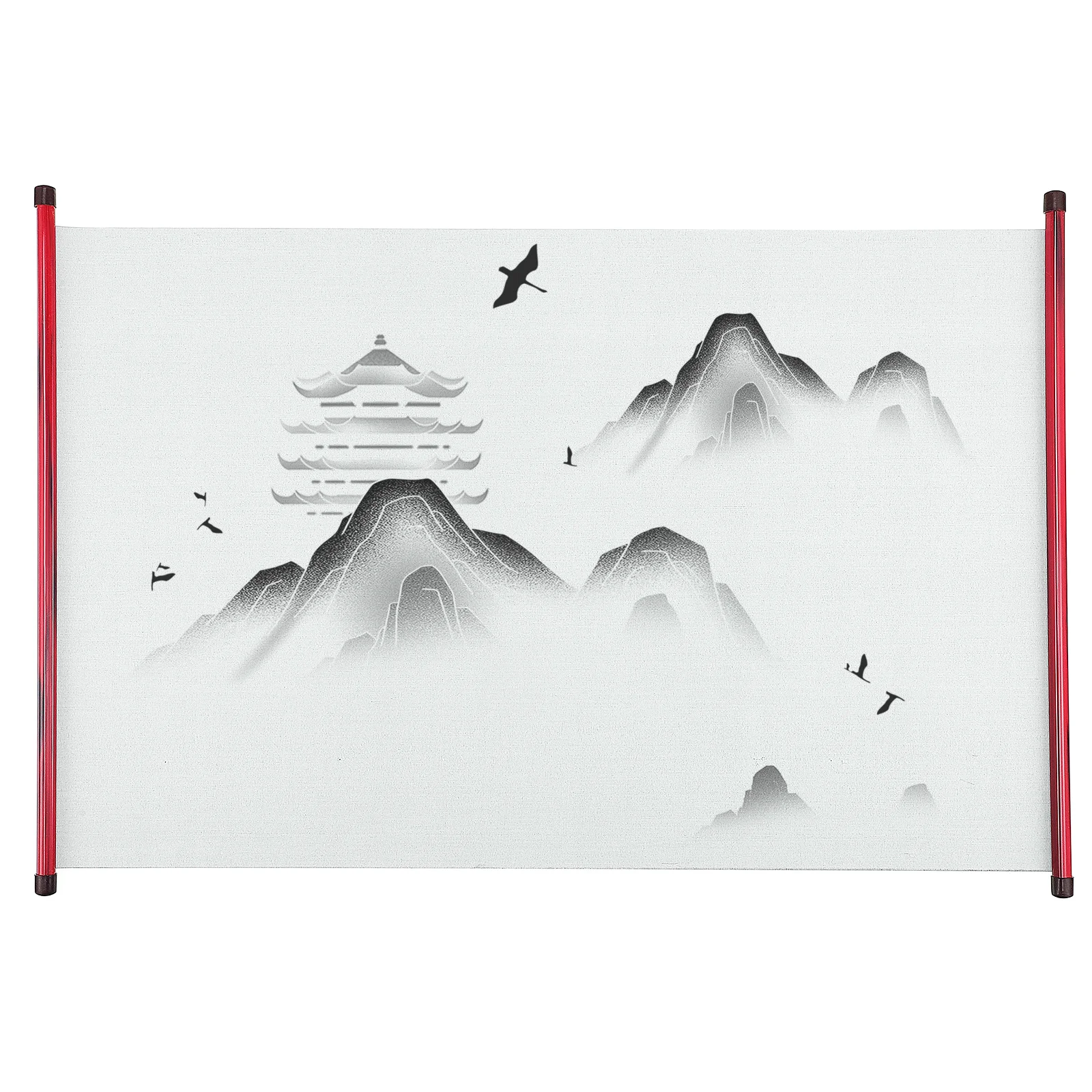 Water Writing Canvas Drawing Cloth Blank Hanging Scroll Calligraphy Paper Wall Scrolls Travel