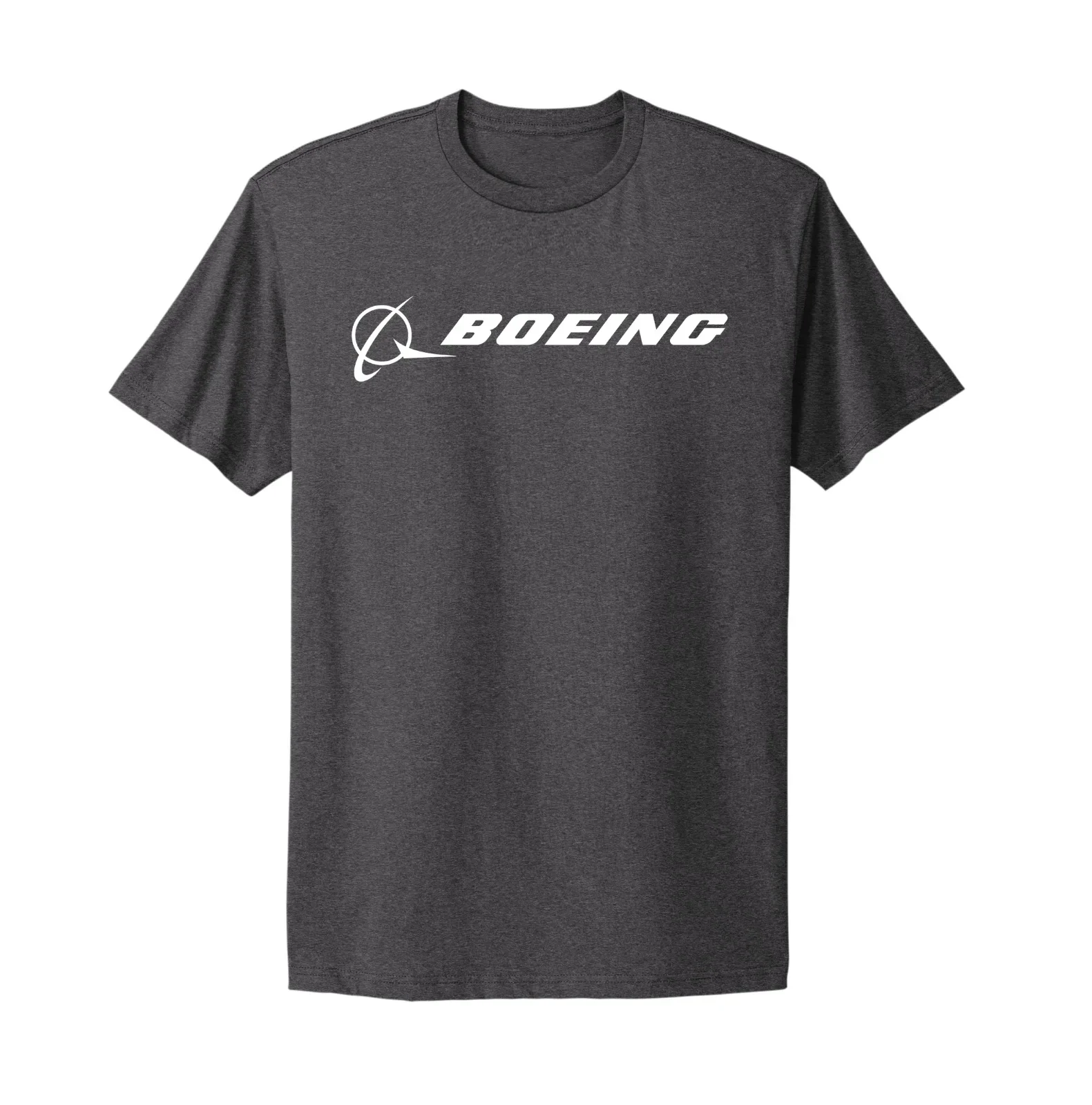 

Boeing Aerospace Aviation American Aircraft Company Logo Grey T Shirt