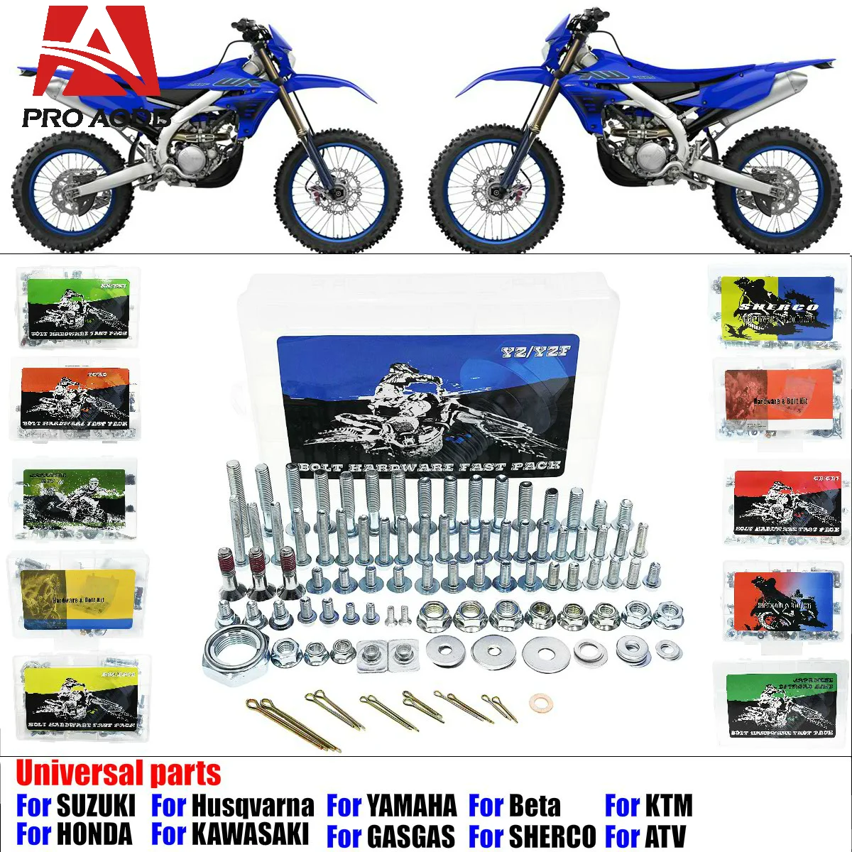 

For Yamaha Motorcycle 85-450 YZ YZF WRF 2003-2024 Premium Hardware screw bolt repair rescue mending Full tool kit Fastener