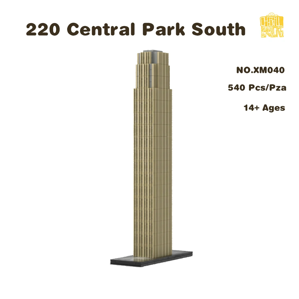 

MOC-XM040 220 Central Park South Model With PDF Drawings Building Blocks Bricks Kids DIY Toys Birthday Christmas Giftd