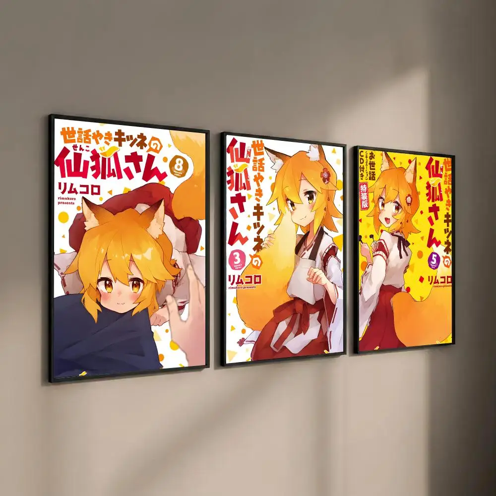The Helpful Fox Senko - San Poster Self-adhesive Art Waterproof Paper Sticker Coffee House Bar Room Wall Decor