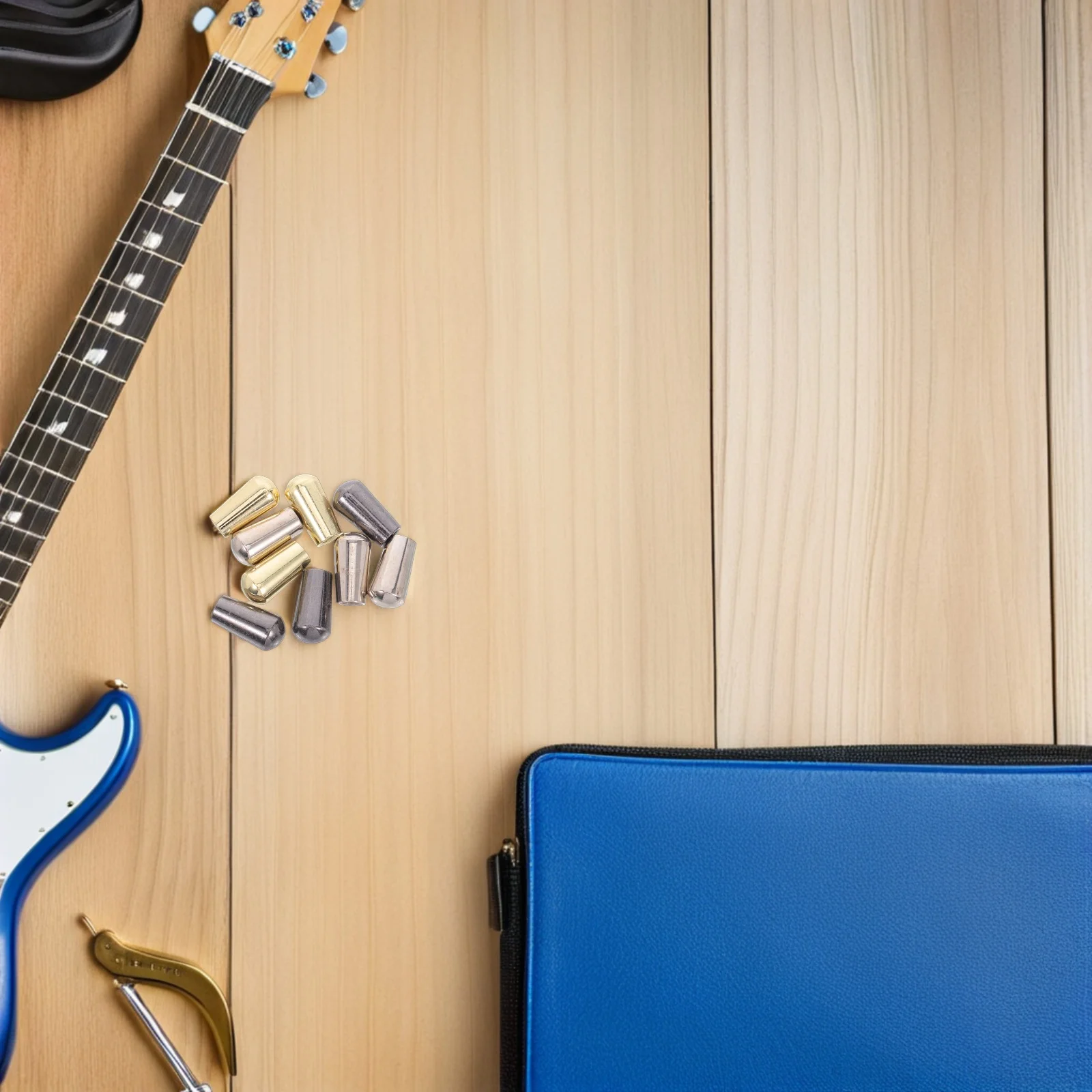 

9Pcs Electric Guitar Toggle Switch Knob Metal Caps Durable Replacement Pickup Selector Parts Accessories Electric Guitar Knobs