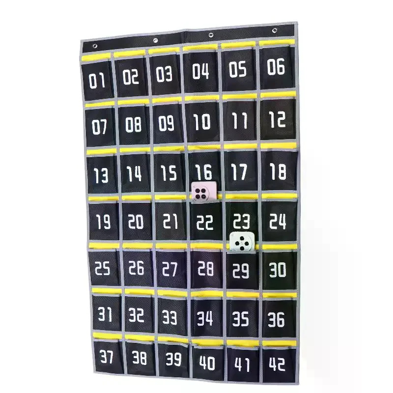 Home Office Phone Number - Wall Mounted Numbered Storage Hanging Bag