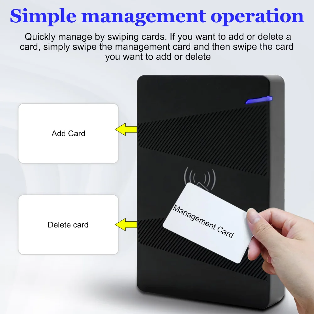 15000User Swipe Card Access Controller Reader without Keypad Simple RFID Access Control Proximity Card Access Standalone Machine