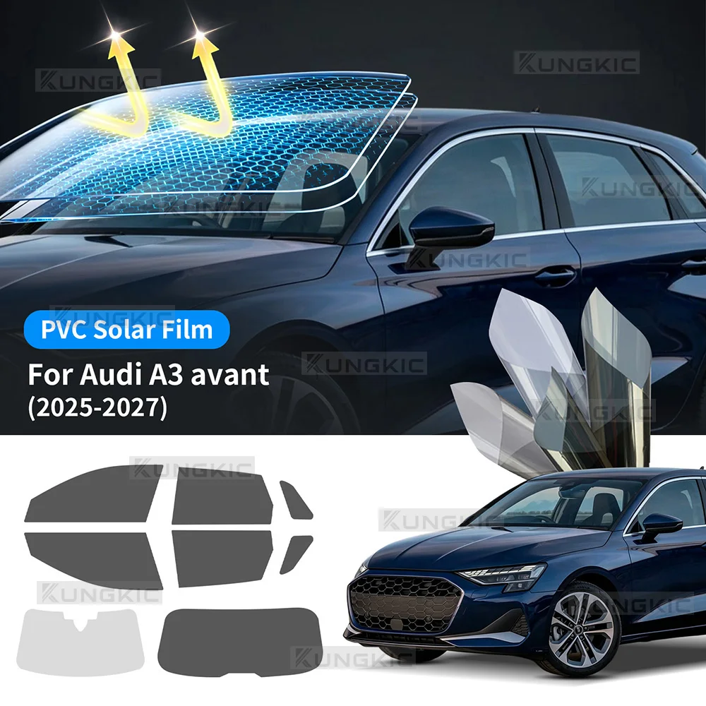 For Audi A3 Avant 2025 2026 2027 Car Front Rear Side Window Solar Privacy UV Protection Tint Film Car Styling Exterior Sticker