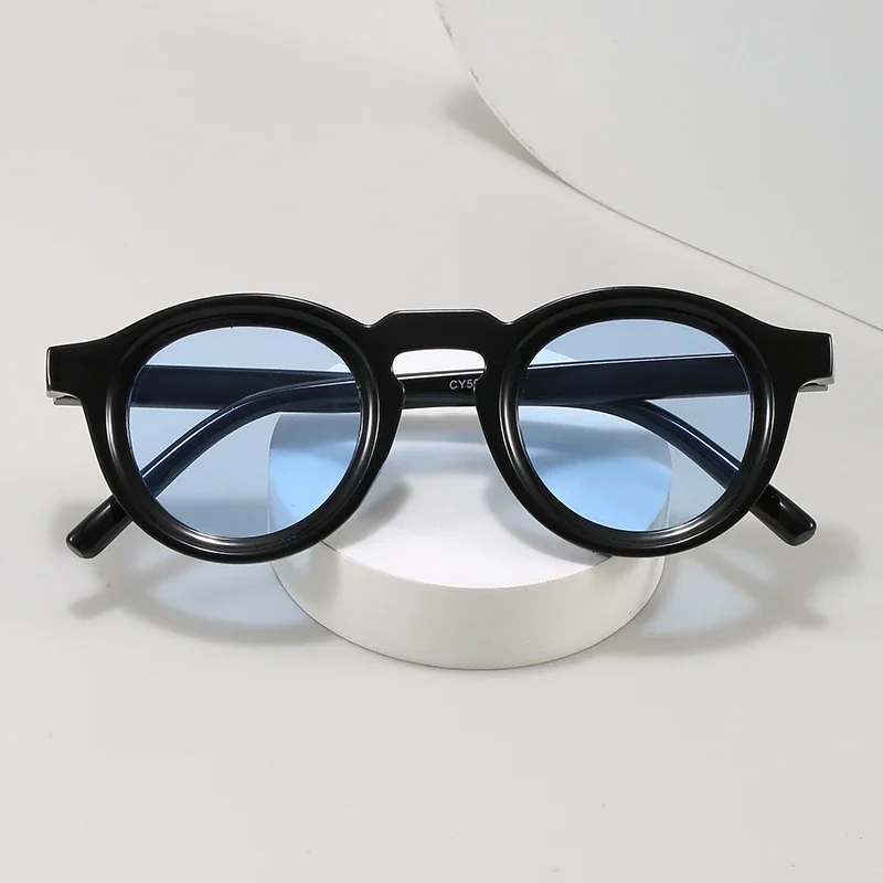Modische Klassische Runde Sonnenbrille für Damen und Herren Trendige Luxusmarke Sonnenbrillen zum Fahren, Angeln, Pendeln UV400-Schutz