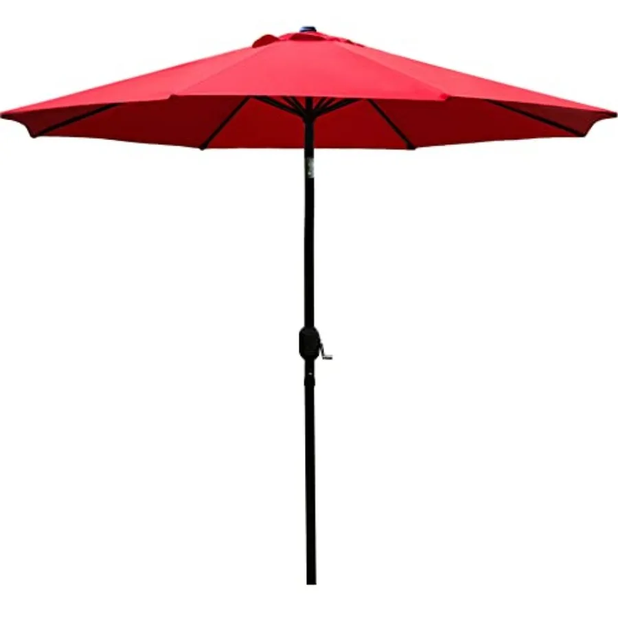 9' Patio Umbrella Outdoor Table Umbrella with 8 Sturdy Ribs