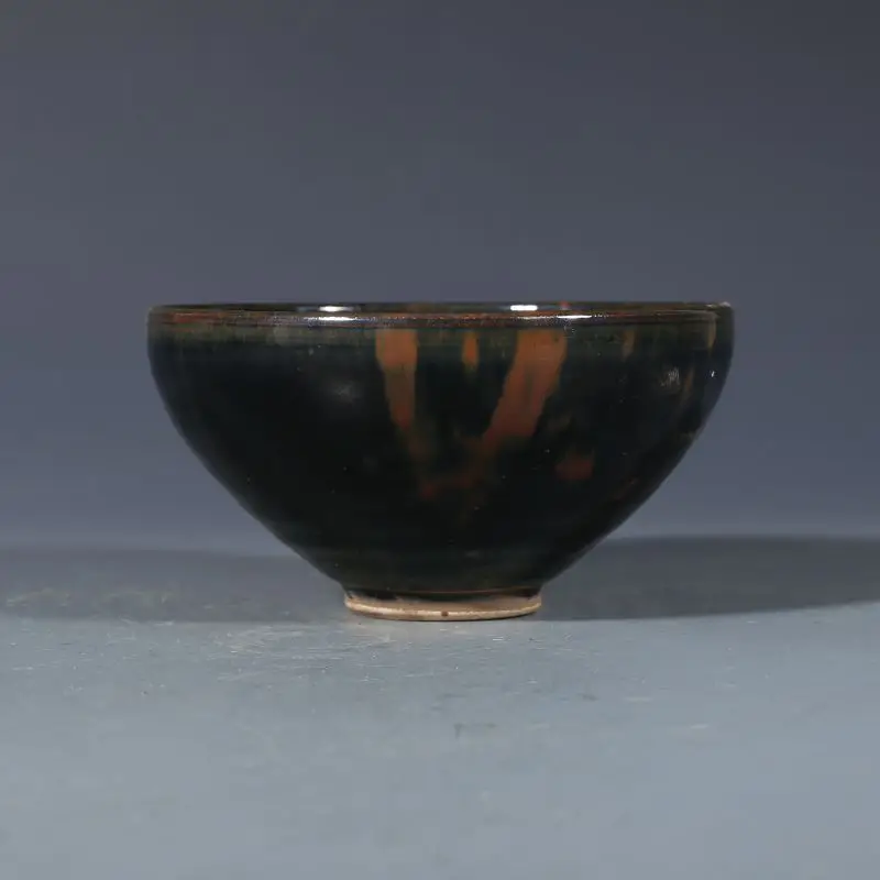 Old Collection Song Dynasty Jian Kiln Change Glaze Cup Tea Bowl Antique Collectible Porcelain Decoration Bottle Jar Box