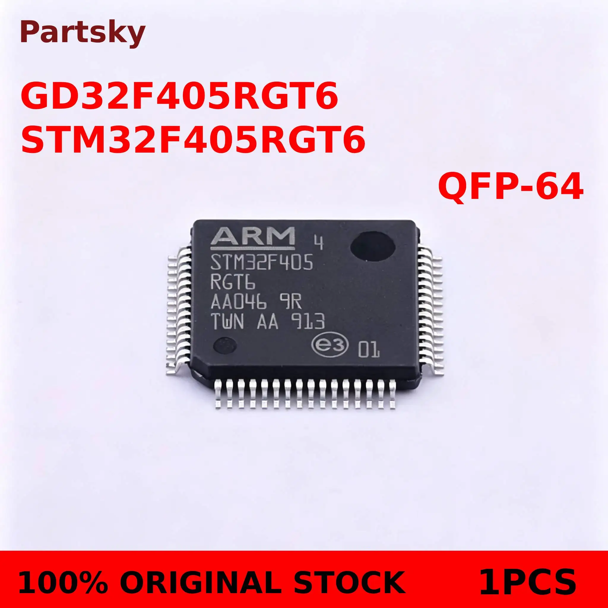 1PCS New STM32F405RGT6 GD32F405RGT6 STM32F405 32F405RGT6 GD32F405 RGT6 QFP64 MCU Chipset New Stock