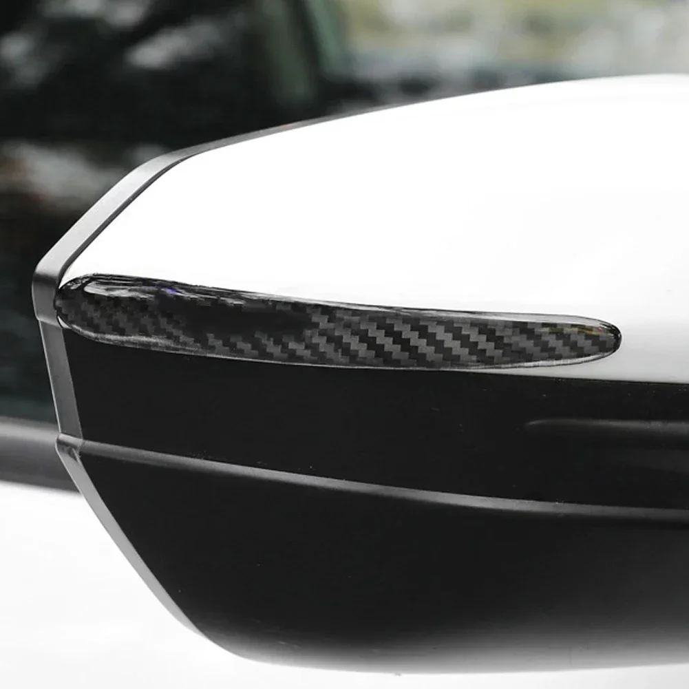 مقبض باب السيارة وعاء خدش حامي ألياف الكربون ملصقات مرآة الرؤية الخلفية حماية قطاع لملحقات السيارات السيارات