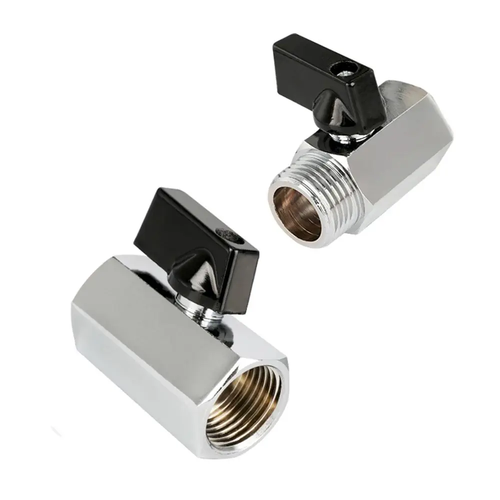 1/8" 1/4" 3/8" 1/2" BSP 스레드 황동 볼 밸브 도금 황동 부식 방지 공기 압축기 밸브