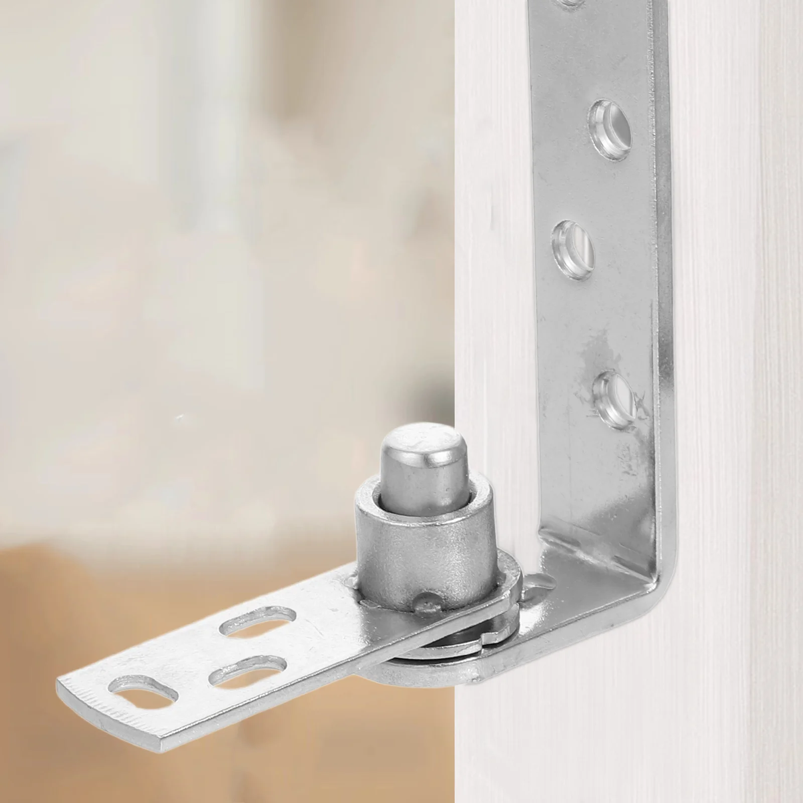 

1 set 1 Set Stainless Steel Self-Closing Heavy Duty Automatic Rebound Door Dual Swing Cupboard Cafe Cabinet Gate Hinges Hardware