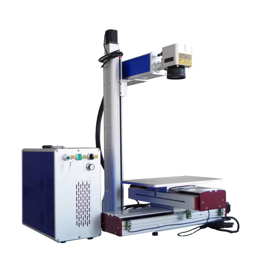 Fiber Laser Marking Machine 20W 30W 50W with Raycus JPT or IPG Air Cooled for Metal Engraving , MH-LM300