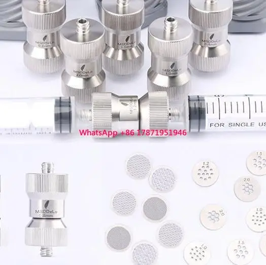 Hydraulic Fat Separator microfat injector with internal filter Male luer lock to luer lock fat transfer adaptor