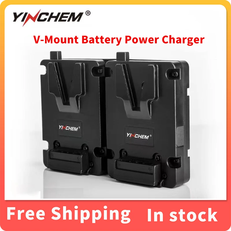 

YinChem ROLUX YC-AC16S Dual Mini V-Mount Batteries Power Charger Independent Warning LED D-TAP Ports