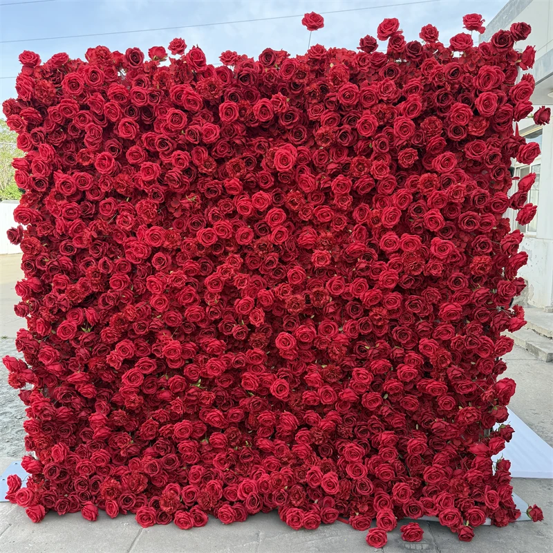 

Декоративная стена из искусственных красных роз IFG China 8*8 для свадебных сцен, рождественских и школьных мероприятий