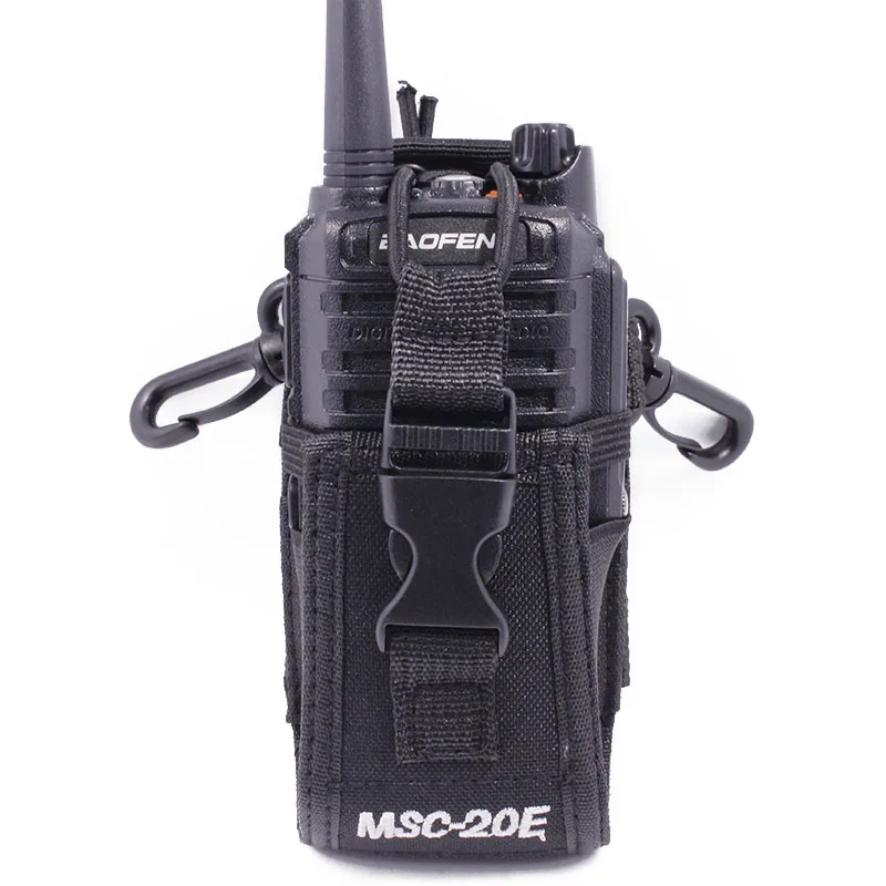 MSC-20E Big Nylon Pouch Bag Carry Case for BaoFeng UV-5R UV-82 UV-XR UV-9R Plus YAESU TYT WOUXUN Mototrola Walkie Talkie Radio