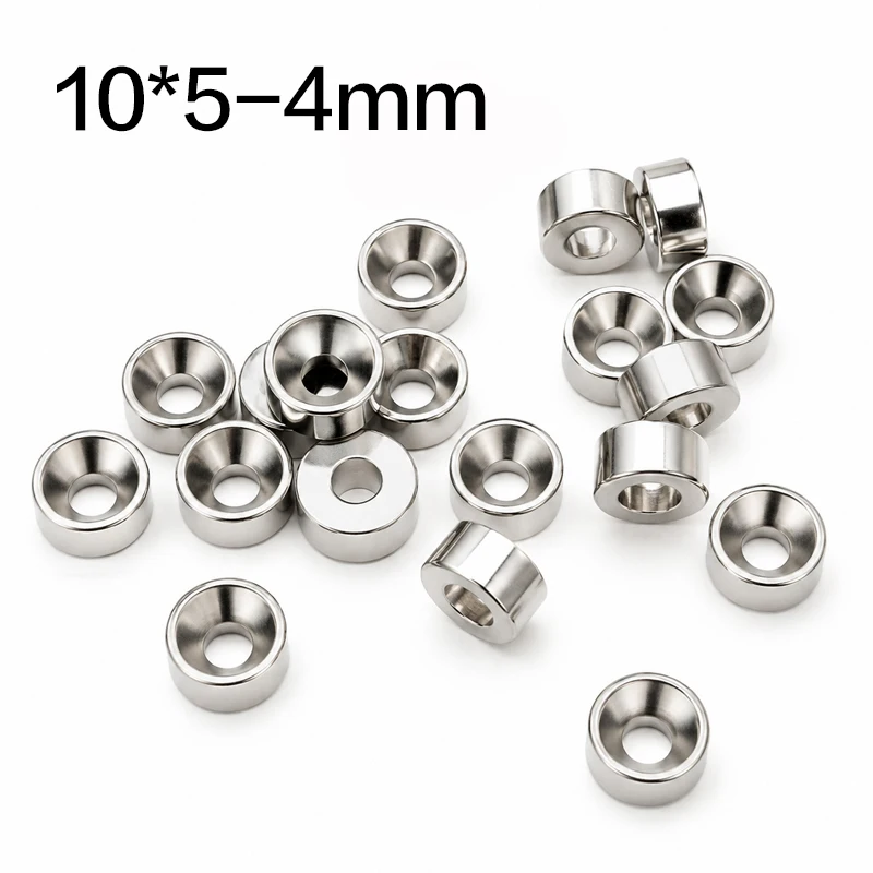 Senkbohrung-Ringmagnet N52 Superstarker Neodym-Scheibenmagnet mit Loch Runder Magnet für Küchenschränke, Werkzeugaufbewahrung